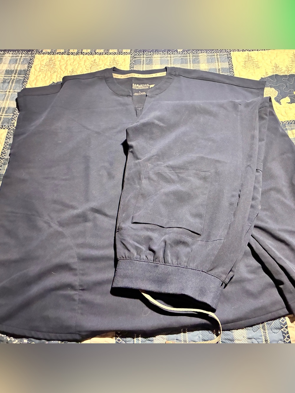 Fabletics navy scrubs